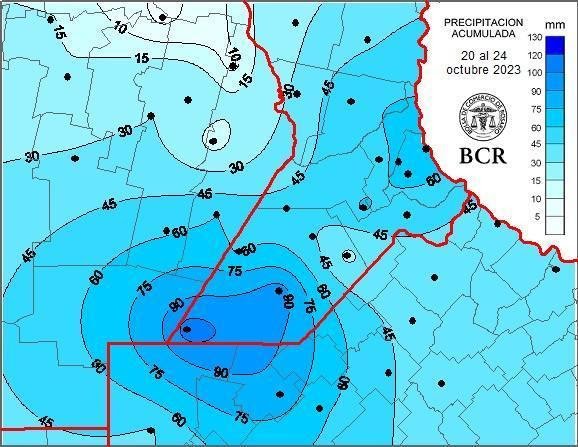 En un informe emitido este martes, la Bolsa de Comercio de Rosario planteó que las precipitaciones permitirán mejorar la condición del trigo y detener la caída del rendimiento. En maíz, el agua mejorará el crecimiento de los lotes implantados. ¿Cómo seguirá el clima?