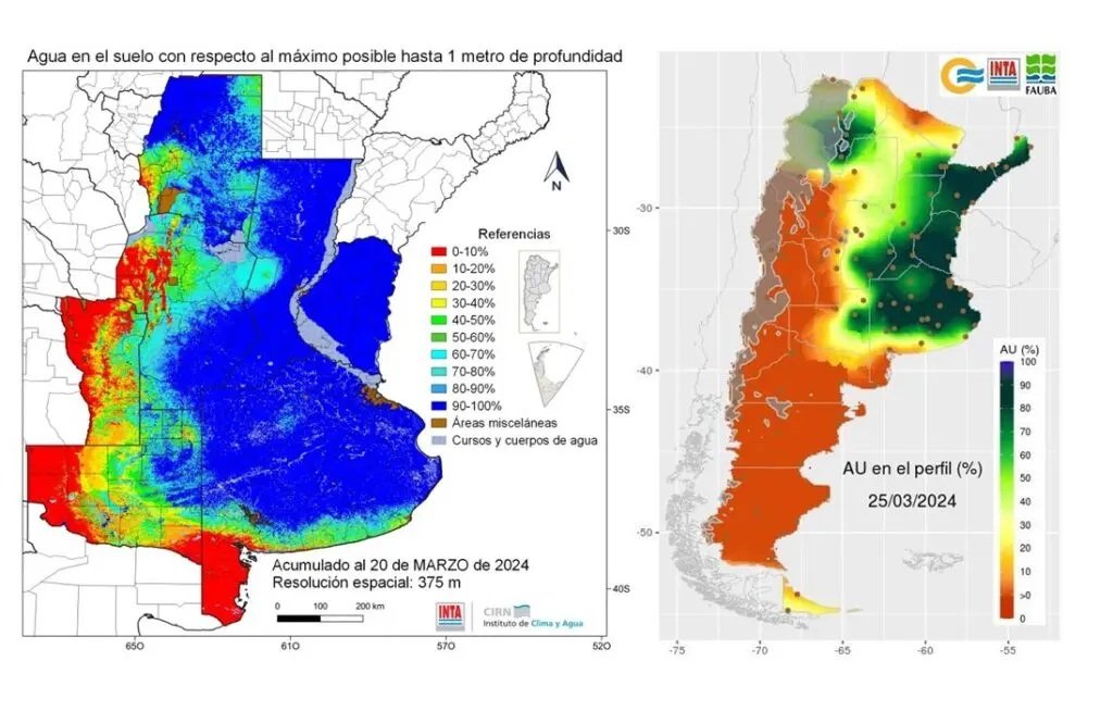 Las abundantes precipitaciones registradas en gran parte del país permitieron una recarga de las reservas de agua en el suelo y se presentan como una oportunidad para el sector agropecuario.