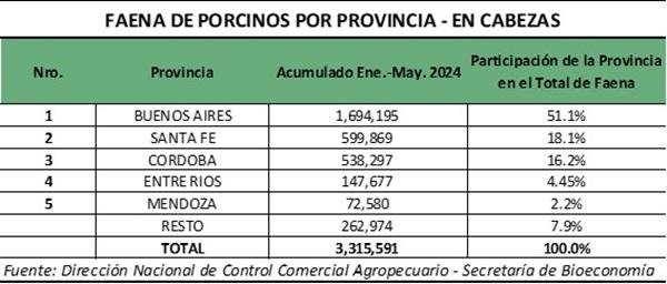 Argentina más que duplicó su producción de carne porcina en los últimos 10 años y la multiplicó por 5 en los últimos 20 años.