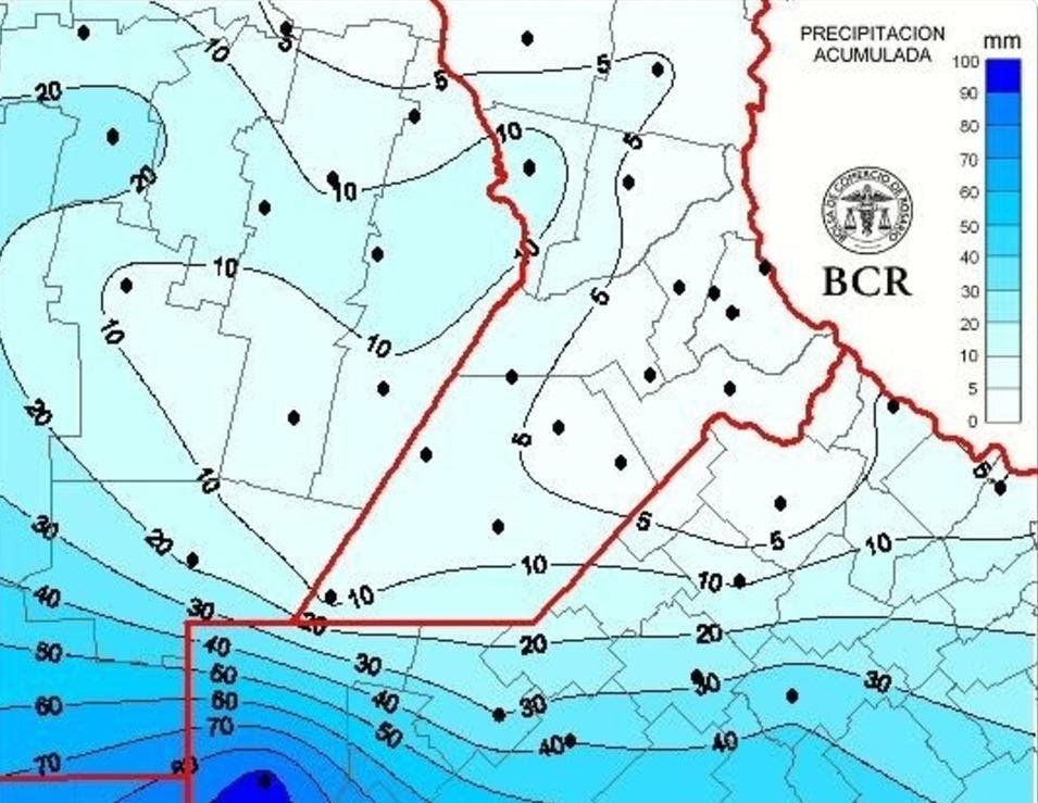 El último fin de semana dejó otro evento de lluvias significativo en la región núcleo. Esta vez, los mayores acumulados se concentraron en el sur regional, donde hasta hace pocos días los suelos enfrentaban importantes déficits en sus reservas hídricas.