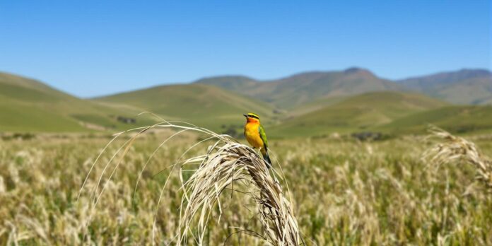 La Loica Pampeana en un pastizal de La Josefina.