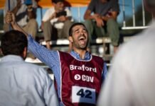 “Precios de hasta $7,2 millones y demanda firme: Braford se consolida como la gran apuesta ganadera en Expoagro” Genética en acción: ejemplares Braford compiten en pista bajo estrictos criterios de funcionalidad y calidad carnicera.