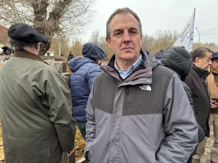 José Erreca, presidente de la Sociedad Rural de Bolívar. Inundaciones en Bolivar complican al agro.
