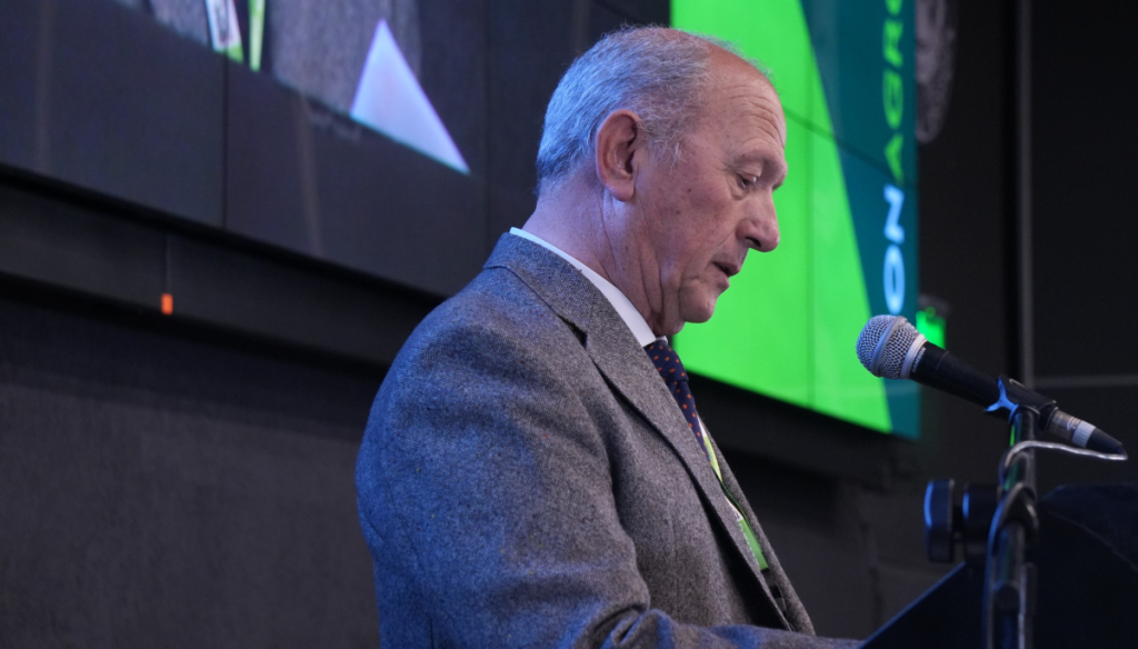Carlos Castagnani en la apertura de Jonagro