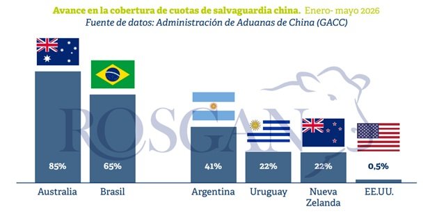Antes de finalizar la primera mitad del año, tanto Australia como Brasil habrían quedado, virtualmente, fuera de juego en el mercado chino.
