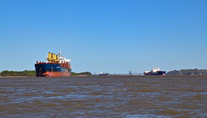 puertos gran rosario hidrovia barcos