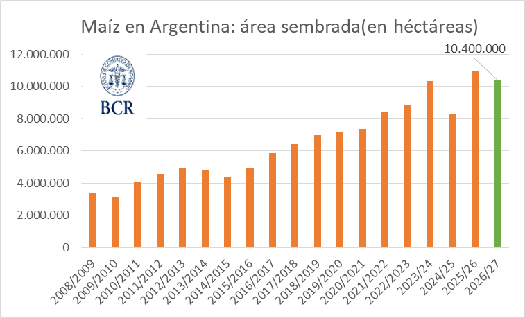 El maíz llega a la siembra con un ajuste